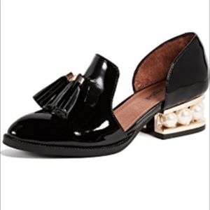 Jeffrey Campbell civil pearl heel loafers
